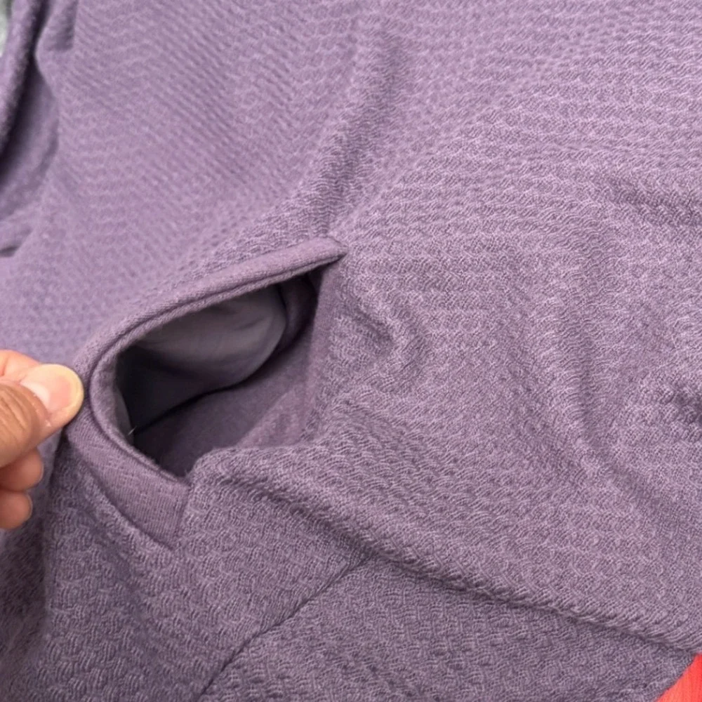 Nike Dri-FIT‎ Wrap Jacket Asymmetrical Cowl Neck Purple Size Medium Activewear